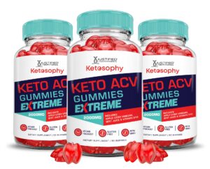 Gomitas keto acv 2000mg pack de 3 sabor vinagre manzana