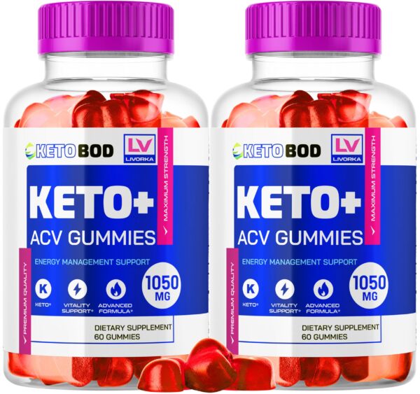 Paquete de 2 gomitas Keto Bod ACV 120 unidades