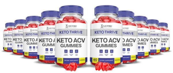 Keto Thrive Gomas Keto ACV con sabor delicioso