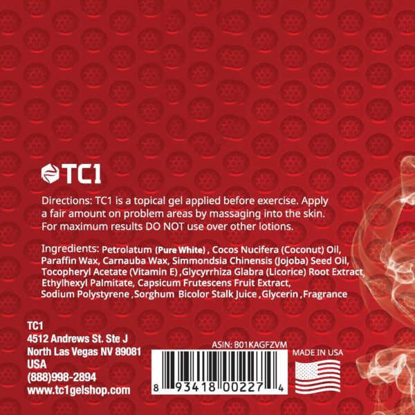 Entrenamiento usando cinturón y gel de sudor TC1