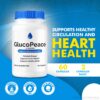 Suplemento Gluco Peace Pills en frasco con 60 cápsulas