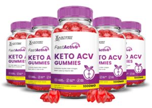 Paquete gomitas keto ACV Fast Active 1000mg 60 unidades