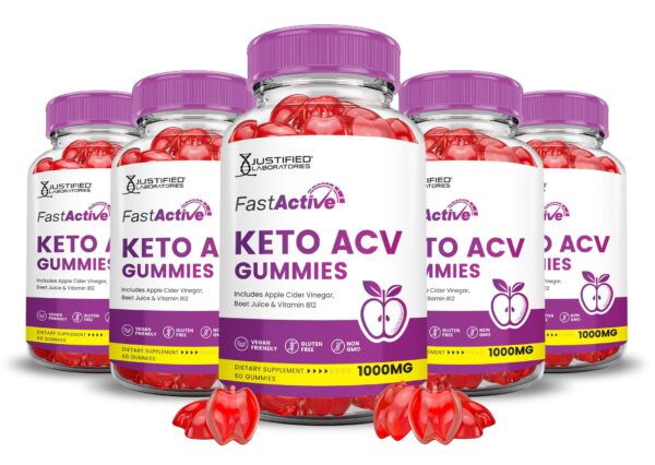 Paquete gomitas keto ACV Fast Active 1000mg 60 unidades