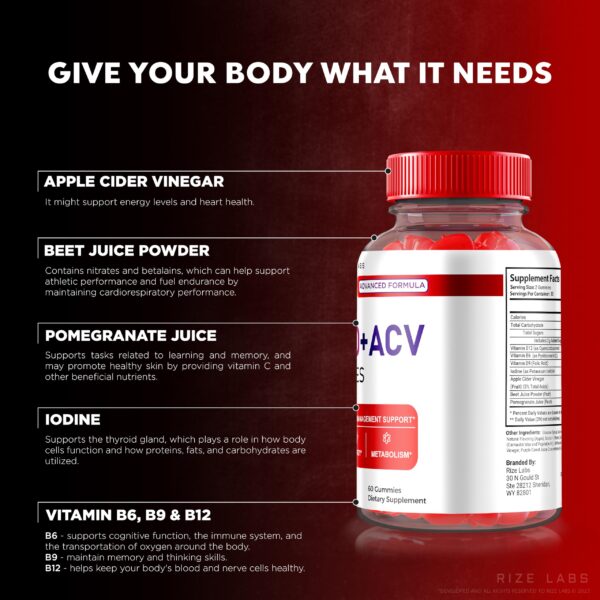 Gomitas orgánicas Ace Keto ACV para pérdida de peso