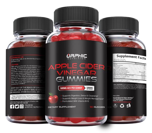 Gomitas Orphic Nutrition en mano lado
