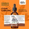 Producto herbal Wild & Organic tintura de nogal negro 2 fl oz
