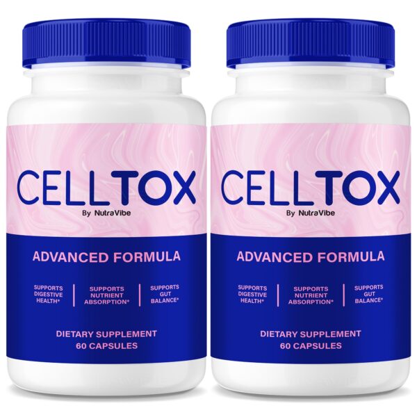Paquete doble de cápsulas CellTox para salud digestiva NutraVibe