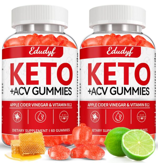 EDUDYF gomitas keto acv sabor limón miel 120 unidades