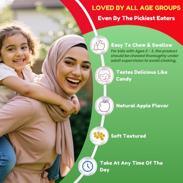 Gomitas keto de vinagre de sidra de manzana con vitaminas B6 B12