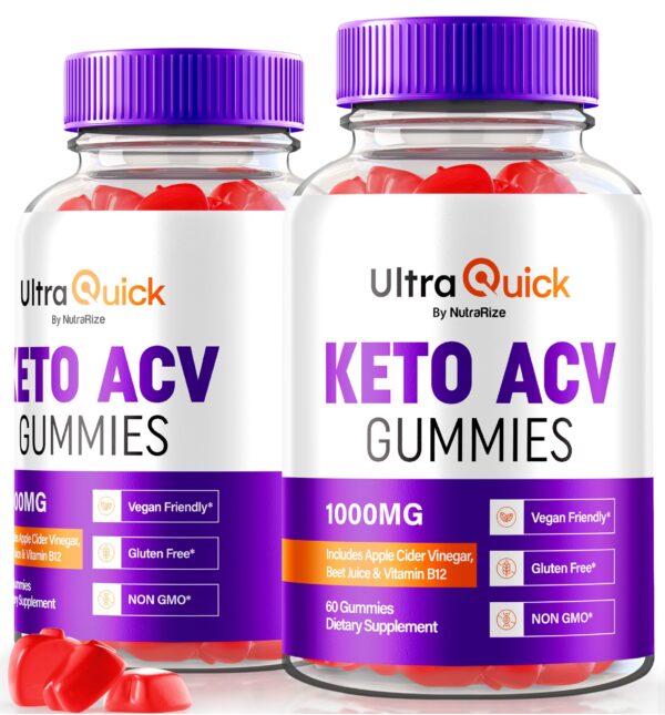 Paquete doble Ultra Quick Keto ACV Gomitas 120 unidades