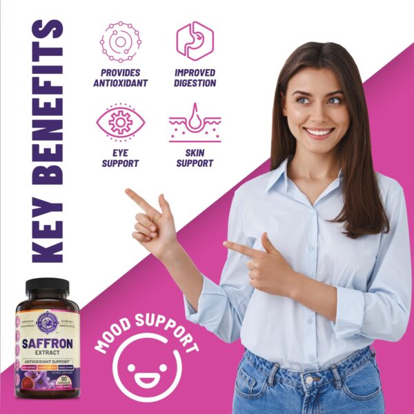 Detalle botella suplemento hepático con extracto puro de azafrán