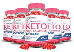 Paquete 5 Gomitas Liberty Bites Keto ACV 2000mg