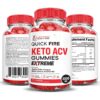 Suplemento keto Quick Fire ACV goma con jugos naturales