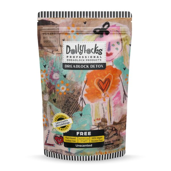 Detox Dollylocks profesional para rastas sin fragancia en envase de 2oz