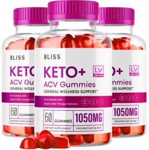 Bliss Keto ACV Gummies paquete de 3 apoyo pérdida de peso