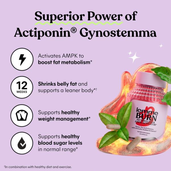 Cápsulas veganas Lemme Burn para apoyo a metabolismo saludable