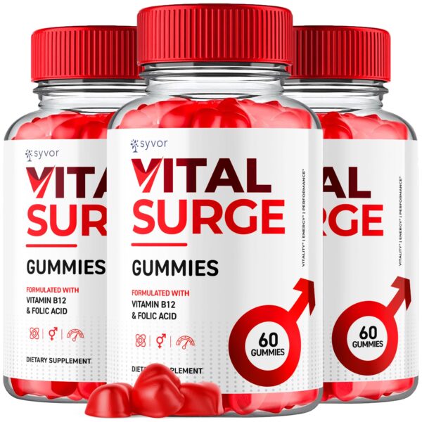 Paquete de 3 Vital Surge gomitas suplemento avanzado