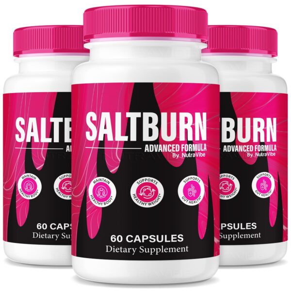 Frente del empaque Salt Burn de NutraVibe