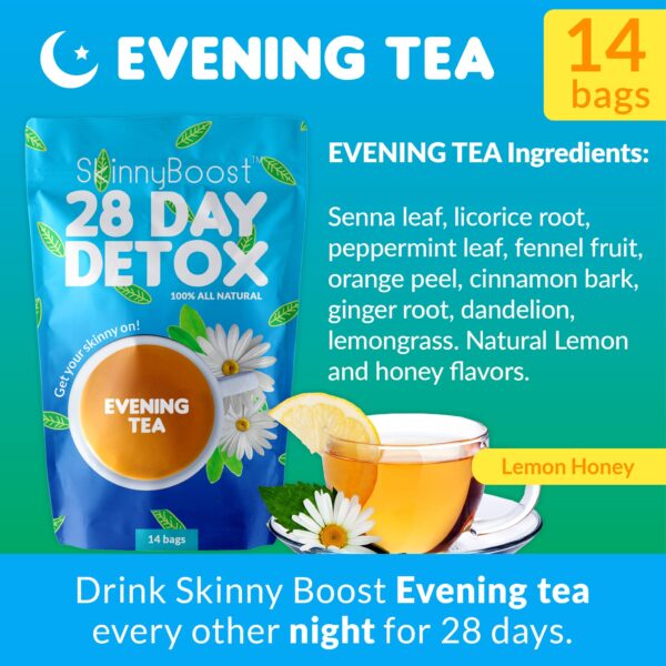Bolsitas de té Skinny Boost natural deshinchazón y detox