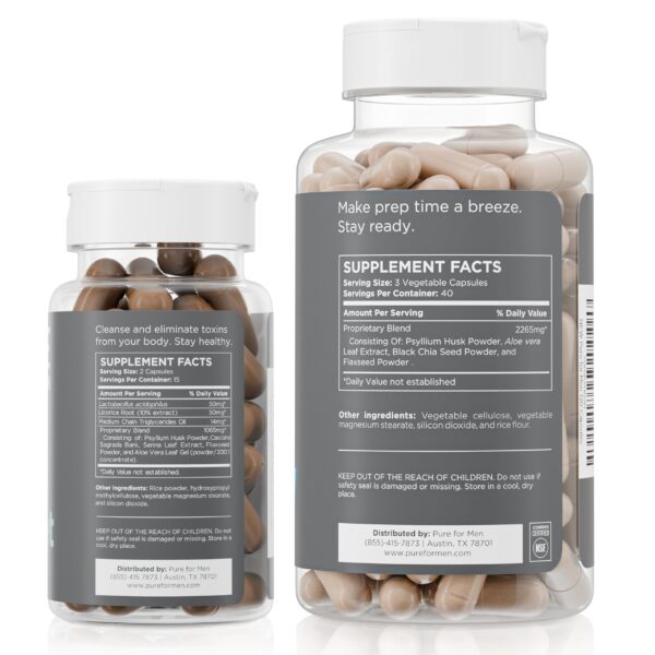 Pure for Men suplemento natural para salud del colon y digestión