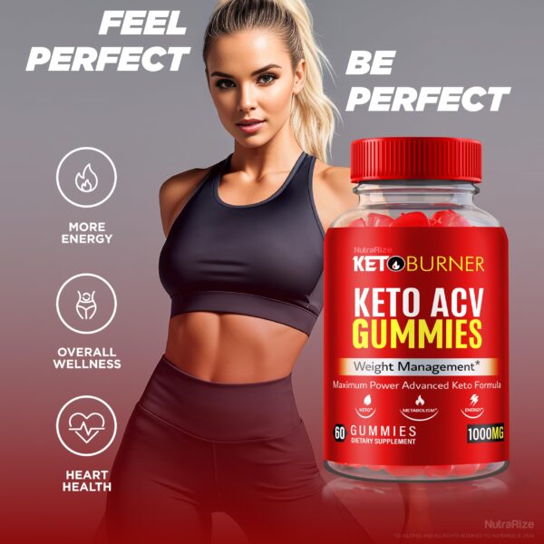 Paquete de gomitas NutraRize Keto Burner ACV