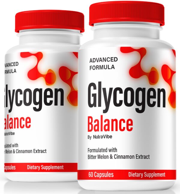 Caja de pastillas glycogen blood balance para energía y salud