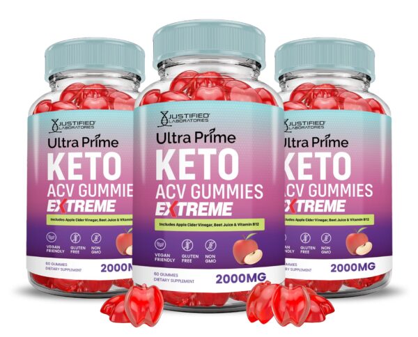 Ultra Prime Keto ACV gomitas extreme 2000mg paquete triple 180 unidades