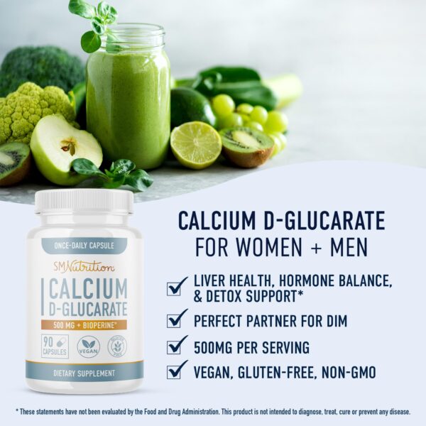 Suplemento desintoxicación hepática Calcio D-Glucarático SMNutrition