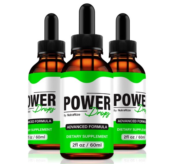 NutraRize Power Drops gotas naturales paquete 3 energía