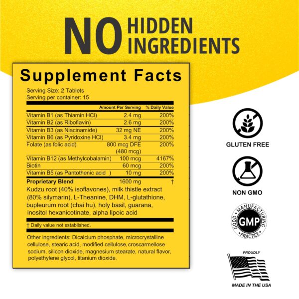 Tabletas Vitinity Anti Drink vista frontal