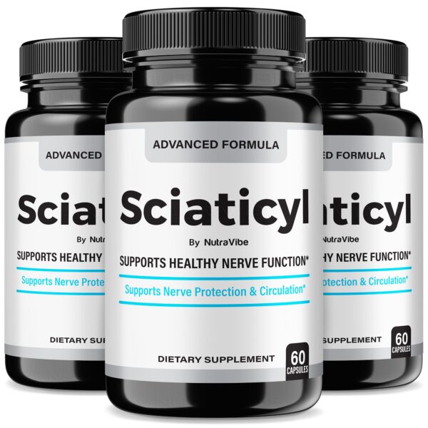 Frasco de Sciaticyl con cápsulas