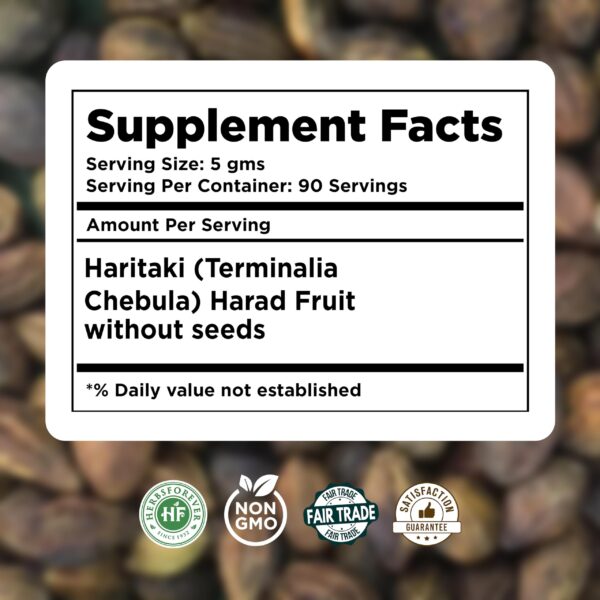 Polvo natural HerbsForever Haritaki para salud