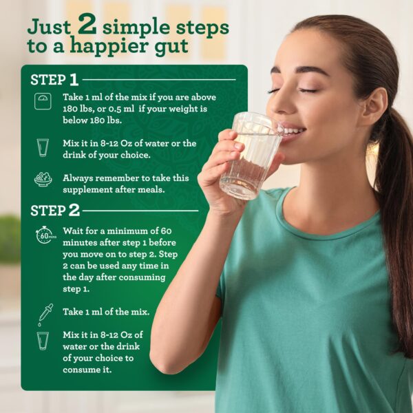 Botella mezcla ajenjo y clavo para digestión limpia Gutcleanse