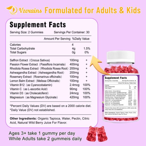 Frasco con gomitas VZOXAINS