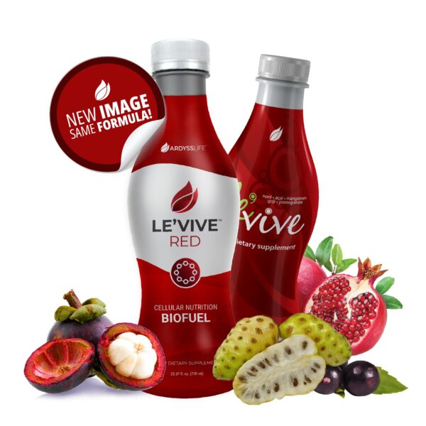 Detalles de nutrientes Le'Vive Red.