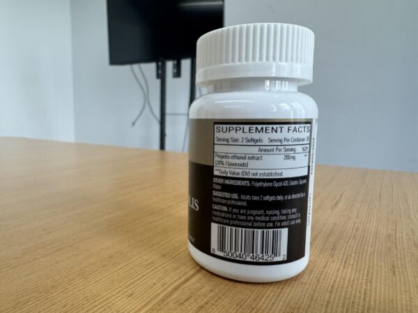 Paquete Miss Pep Bee propóleo suplemento tres botellas