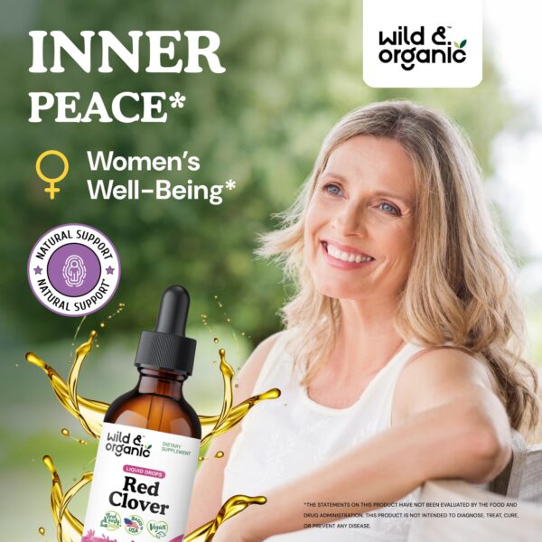 Tinctura wild organic trébol rojo 2 onzas