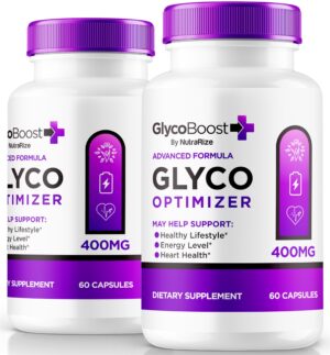 Botellas NutraRize GlycoBoost suplemento natural para salud sanguínea