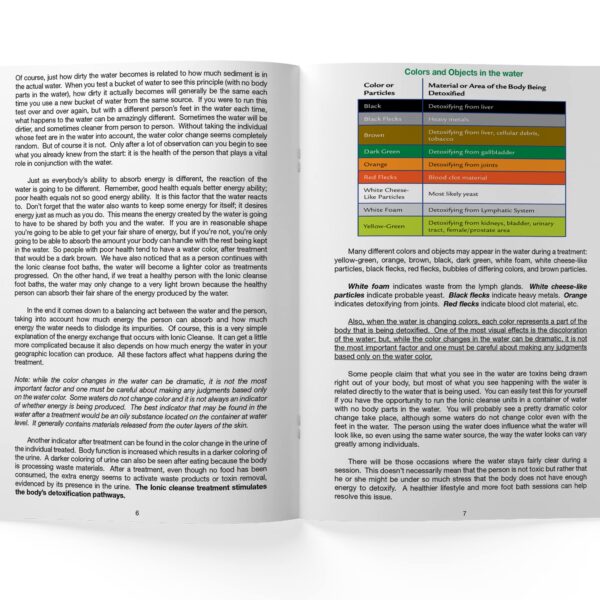 Ionic Cleanse Foot Spa vista del aparato desintoxicante