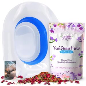 kit vapor yoni 2 en 1 Fivona con asiento y hierbas blue moon