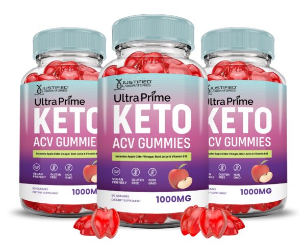 Ultra Prime Keto ACV gomitas con vinagre sidra manzana 1000mg