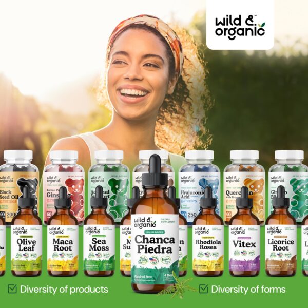 Frasco de 4 onzas de gotas de chanca piedra para limpieza renal