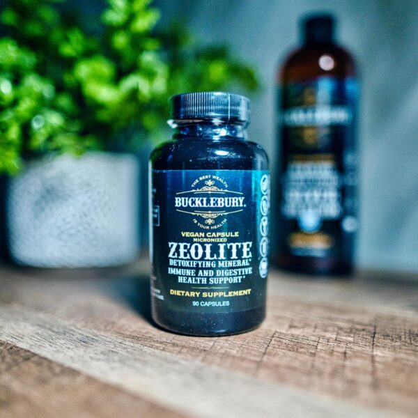 Caja cápsulas inteligentes micronizadas zeolita BUCKLEBURY
