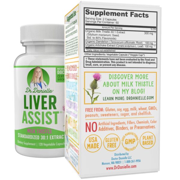 Suplemento orgánico para salud del hígado Dr. Danielle