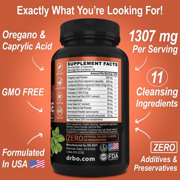 Suplemento Candi Cleanse balance intestinal y limpieza detox Dr. Bo