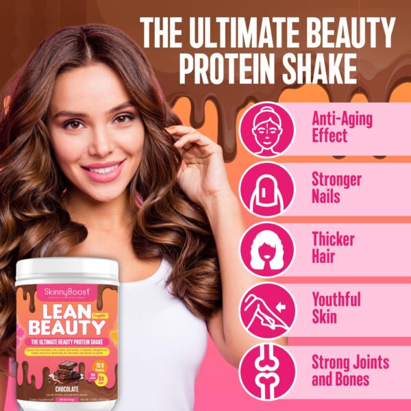 Producto SkinnyBoost Detox y Shake proteico natural chocolate