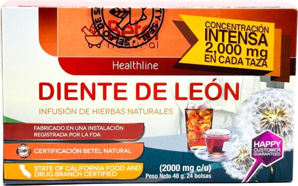 Infusión de diente de león detox y limpieza natural