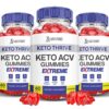 Paquete 3 gomas Keto Thrive ACV 2000MG para pérdida peso