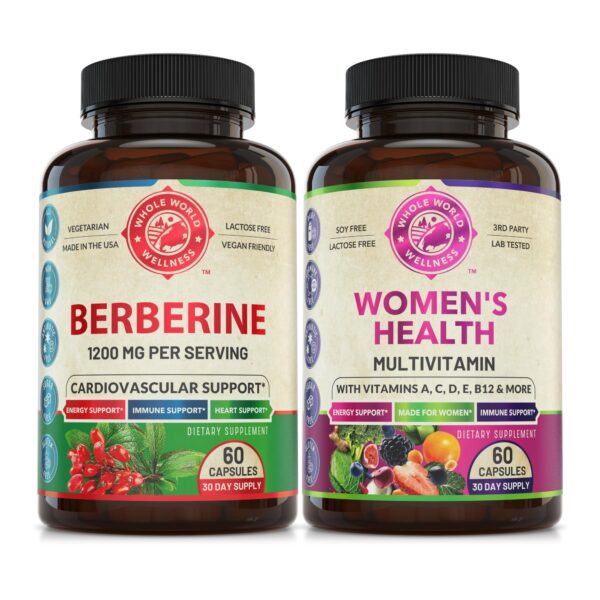 Conjunto premium berberina y multivitamínico para mujer USA
