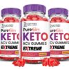 Paquete de 3 Pure Slim gomitas de vinagre de manzana 2000MG keto